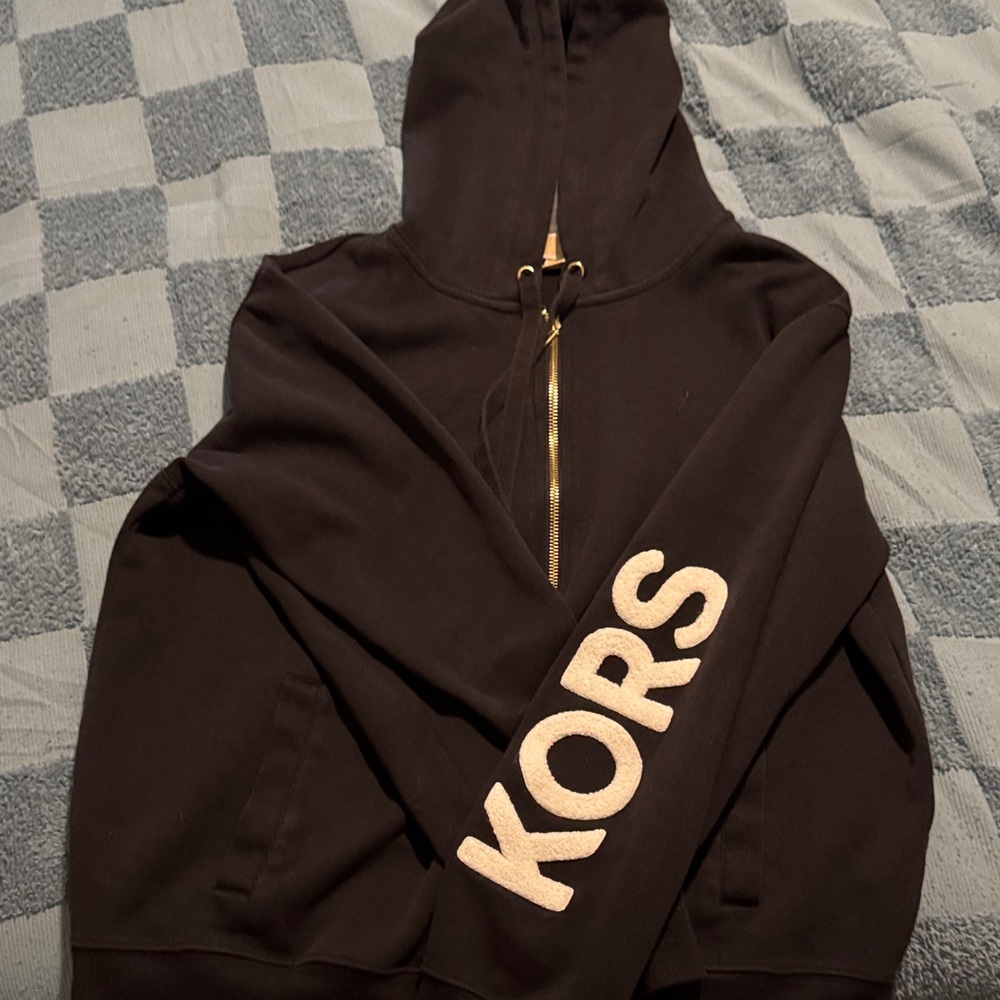 Michael Kors Black Hoodie Jacket